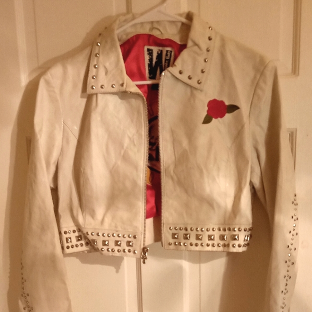 Wilson's leather guns and roses bolero jacket